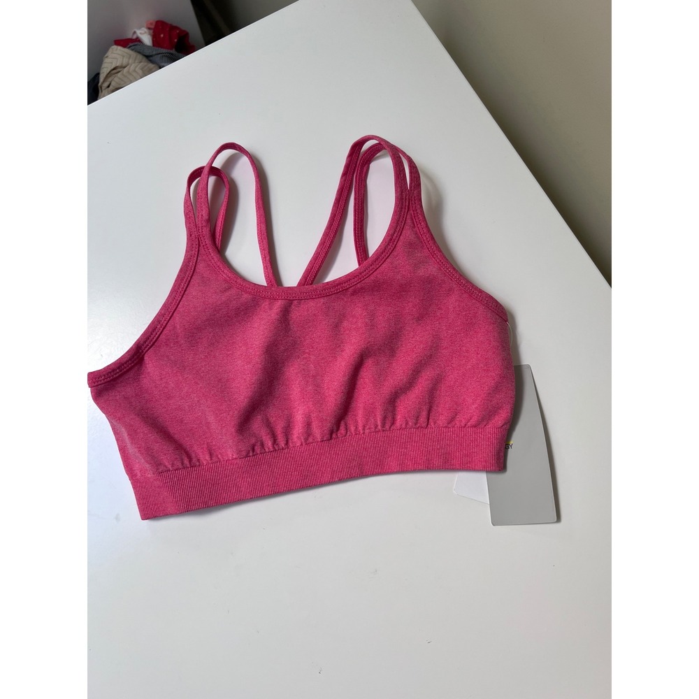 Zella Girl Pink Seamless Strappy Sports Bra‎ Kids XL 14/16 XX10184